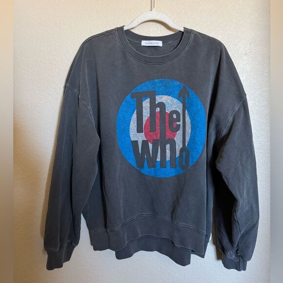 DAYDREAMER THE WHO Crewneck Sweatshirt Sx XL Oversized Graphic Grey Plus Size - Picture 1 of 6